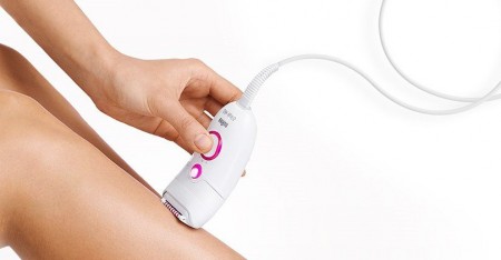 épilation électrique jambe femme